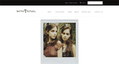 Desktop Screenshot of mythandritualclothing.com
