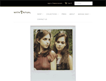 Tablet Screenshot of mythandritualclothing.com